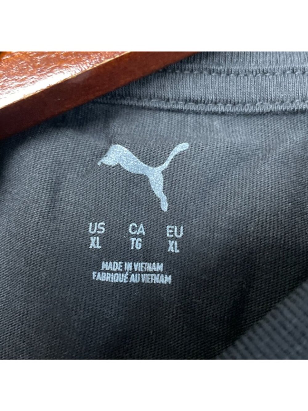 Puma Men's Size XL Black Graphic Logo T-Shirt 100% Cotton Casual Tee d1896 - Picture 6 of 9